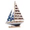 American Flag Patriotic Sailboat Stars And Stripes 4th of July Red White and Blue Ship Figure